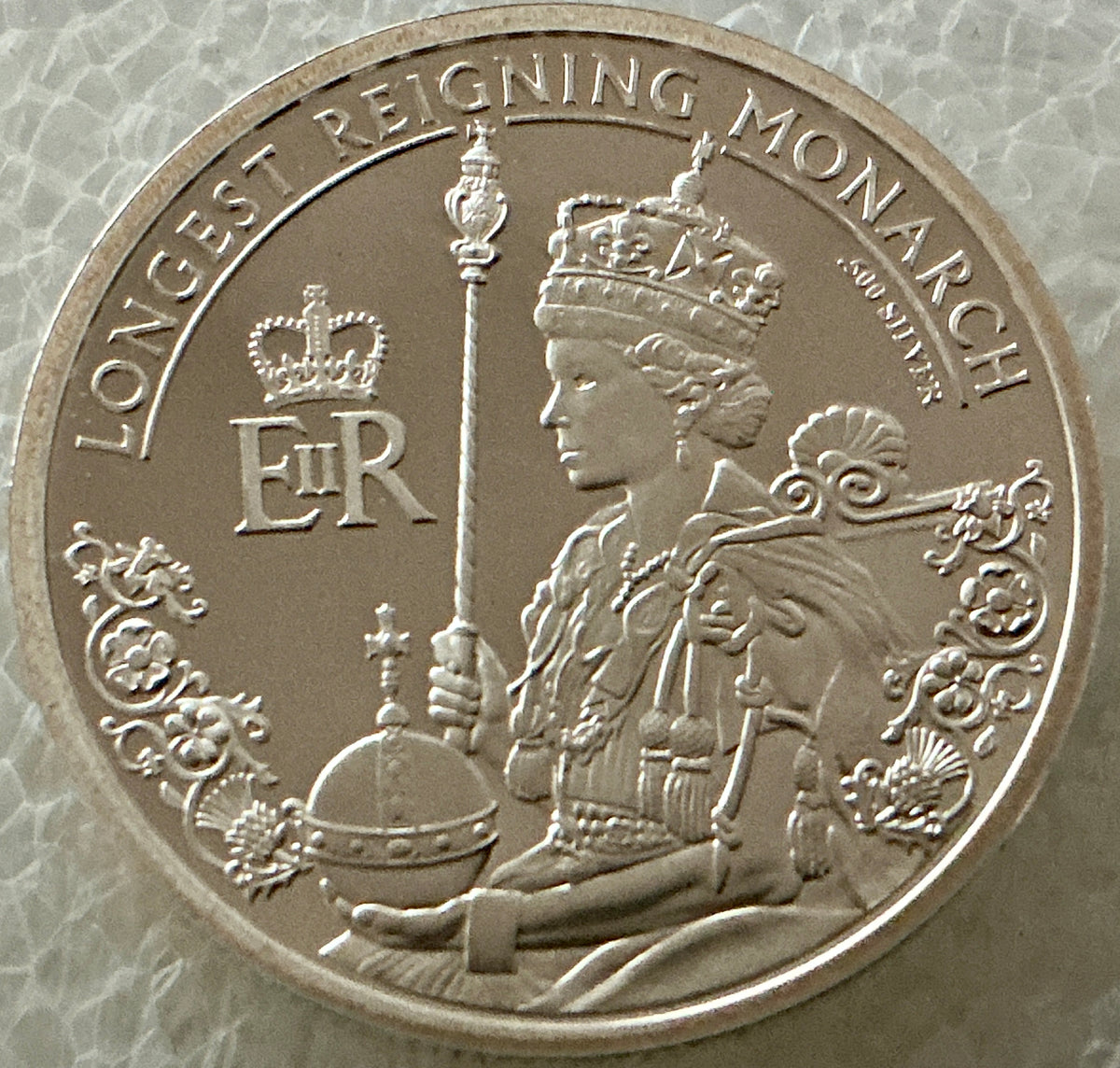 Tokelau 2017 $10 Queen Elizabeth II Longest Reigning Monarch .500 Silver Prooflike Coin