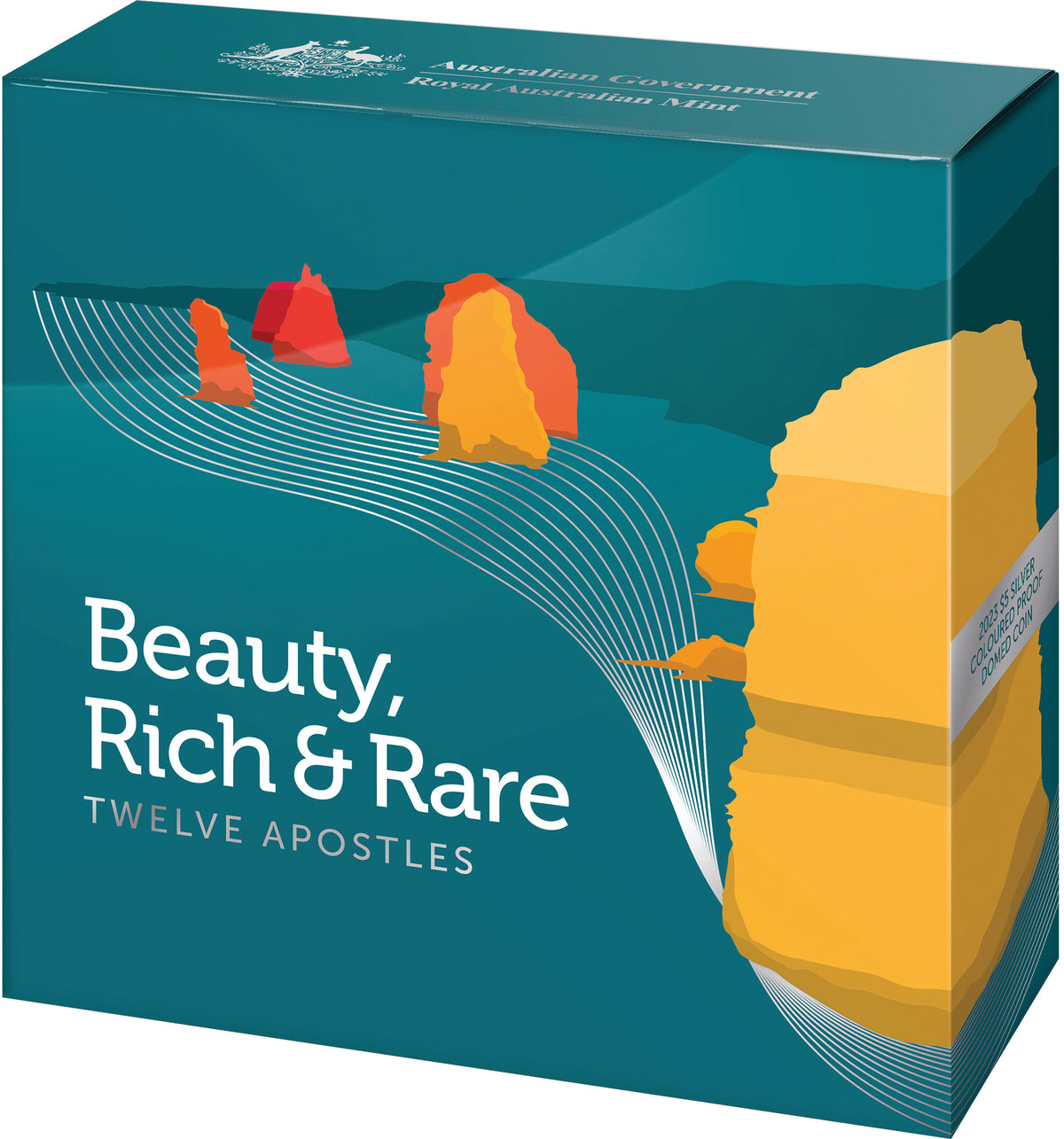 Australia 2023 $1 Beauty Rich and Rare Series The Twelve Apostles Silver Proof Coin