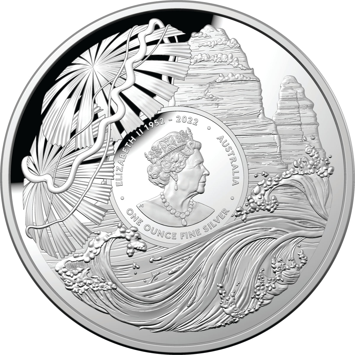 Australia 2023 $1 Beauty Rich and Rare Series The Twelve Apostles Silver Proof Coin