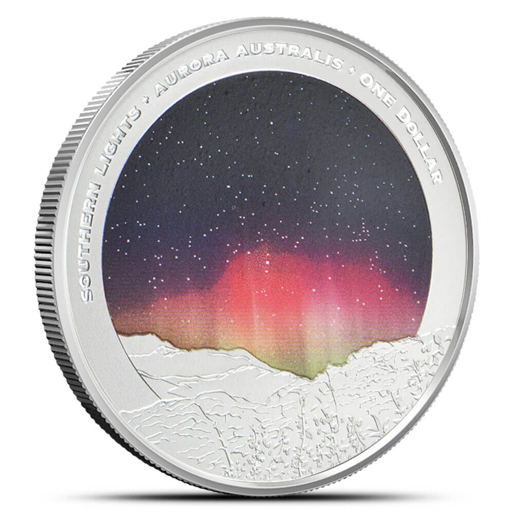 New Zealand 2024 $1 Dark Sky Light Sky 2 x 1 oz .999 Silver Proof Colorized Glow in the Dark Coin Set