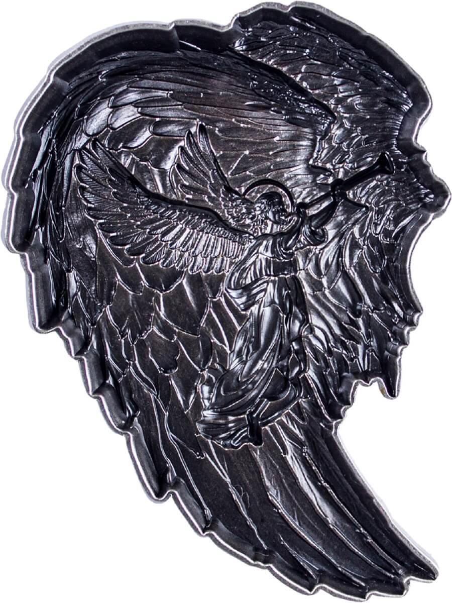 KOMSCO South Korea 2024 Archangel Gabriel 2 oz .999 Silver Antiqued Stacker