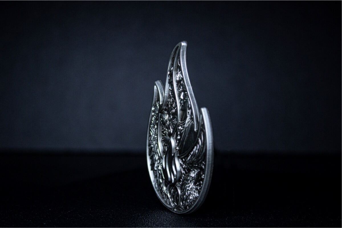 KOMSCO South Korea 2024 Eternal Flame 2 oz .999 Silver Antiqued Stacker