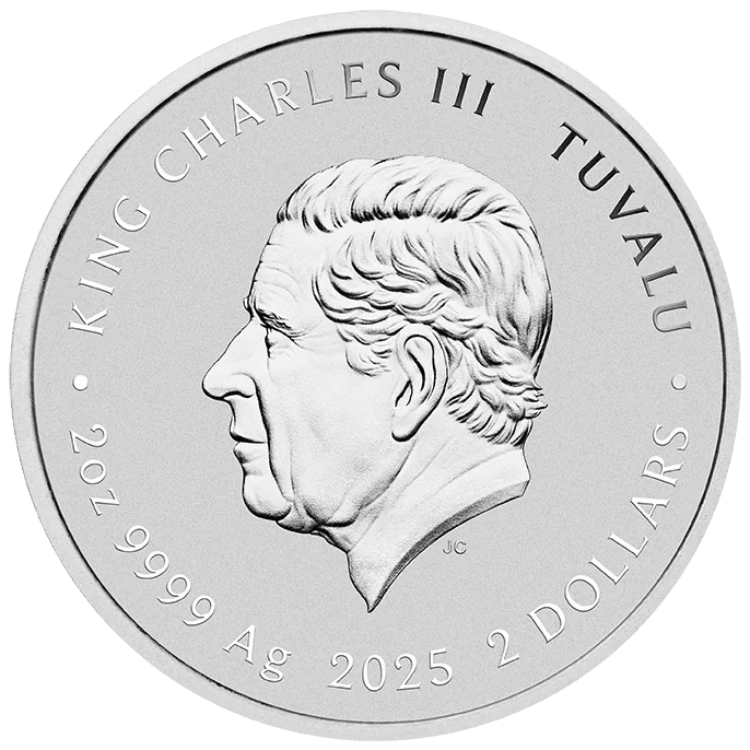 Tuvalu 2025 $2 PIZZA Teenage Mutant Ninja Turtles 2 oz .9999 Silver Colorised Coin