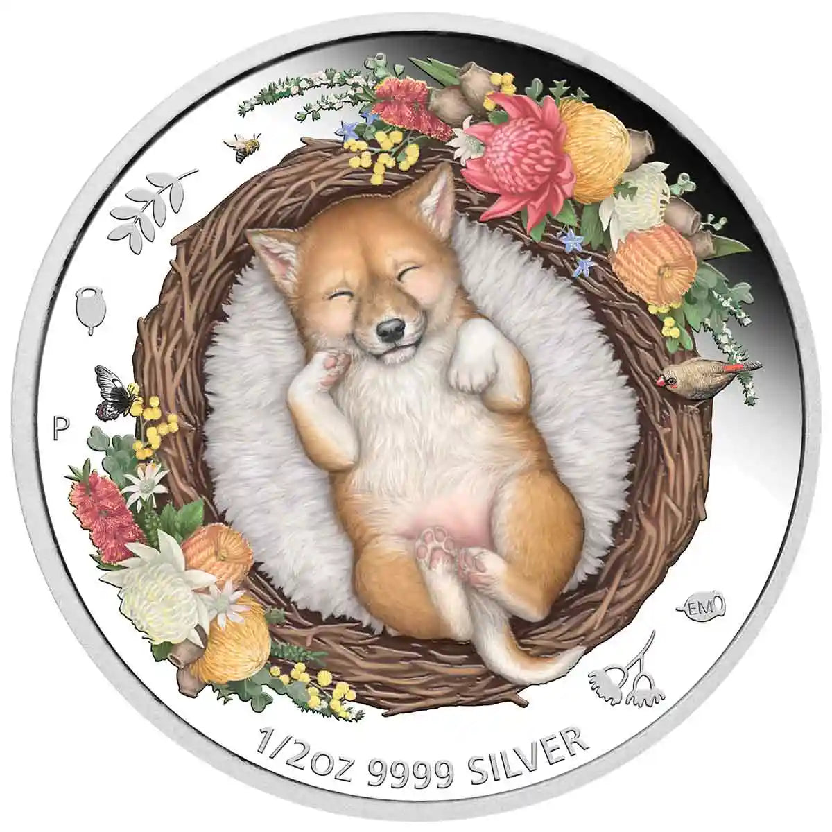 Australia 2021 50 Cent Dreaming Down Under – Dingo 1/2oz Silver Proof Coin