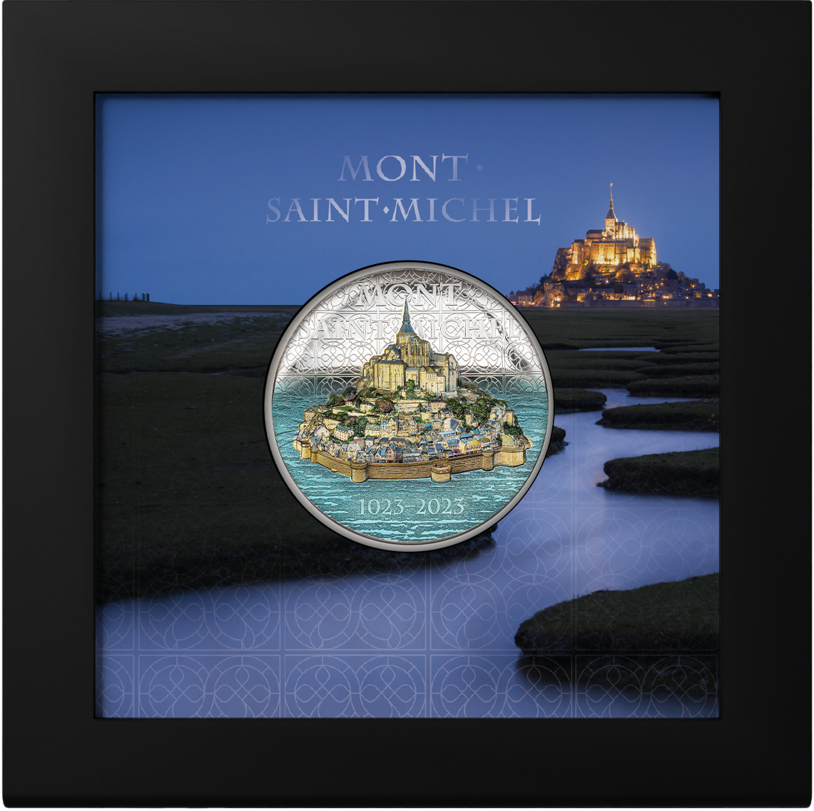Cook Islands 2023 $10 Mont-Saint-Michel 2oz .999 Silver Coin CIT Smartminting®