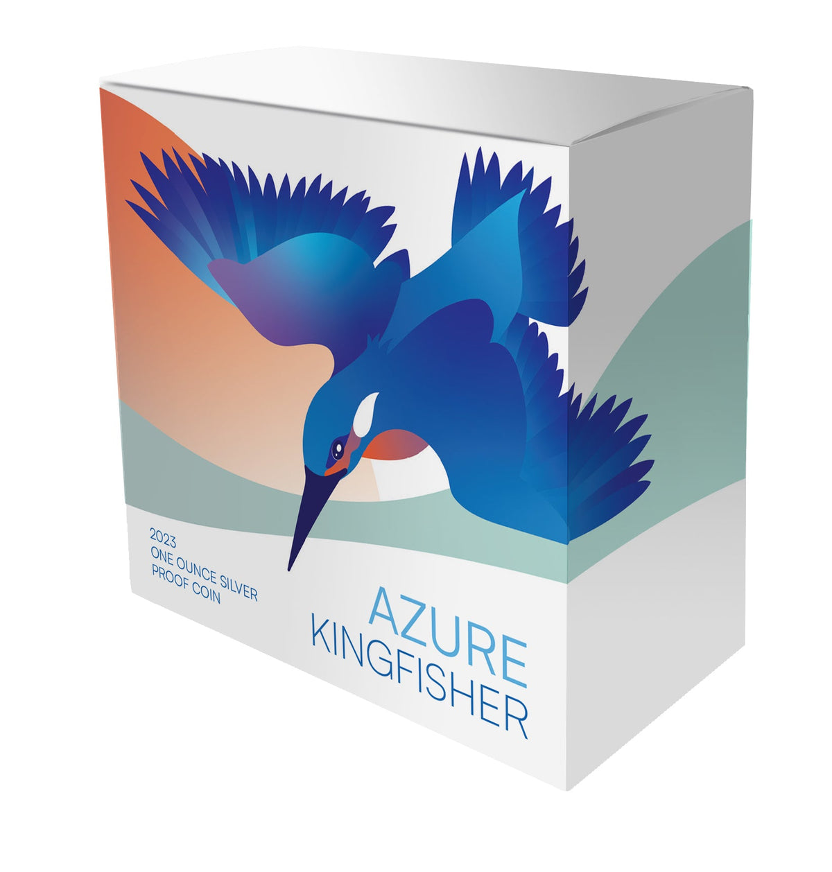 Niue 2023 $1 Azure Kingfisher 1oz .999 Silver Proof Coin Certificate # 999