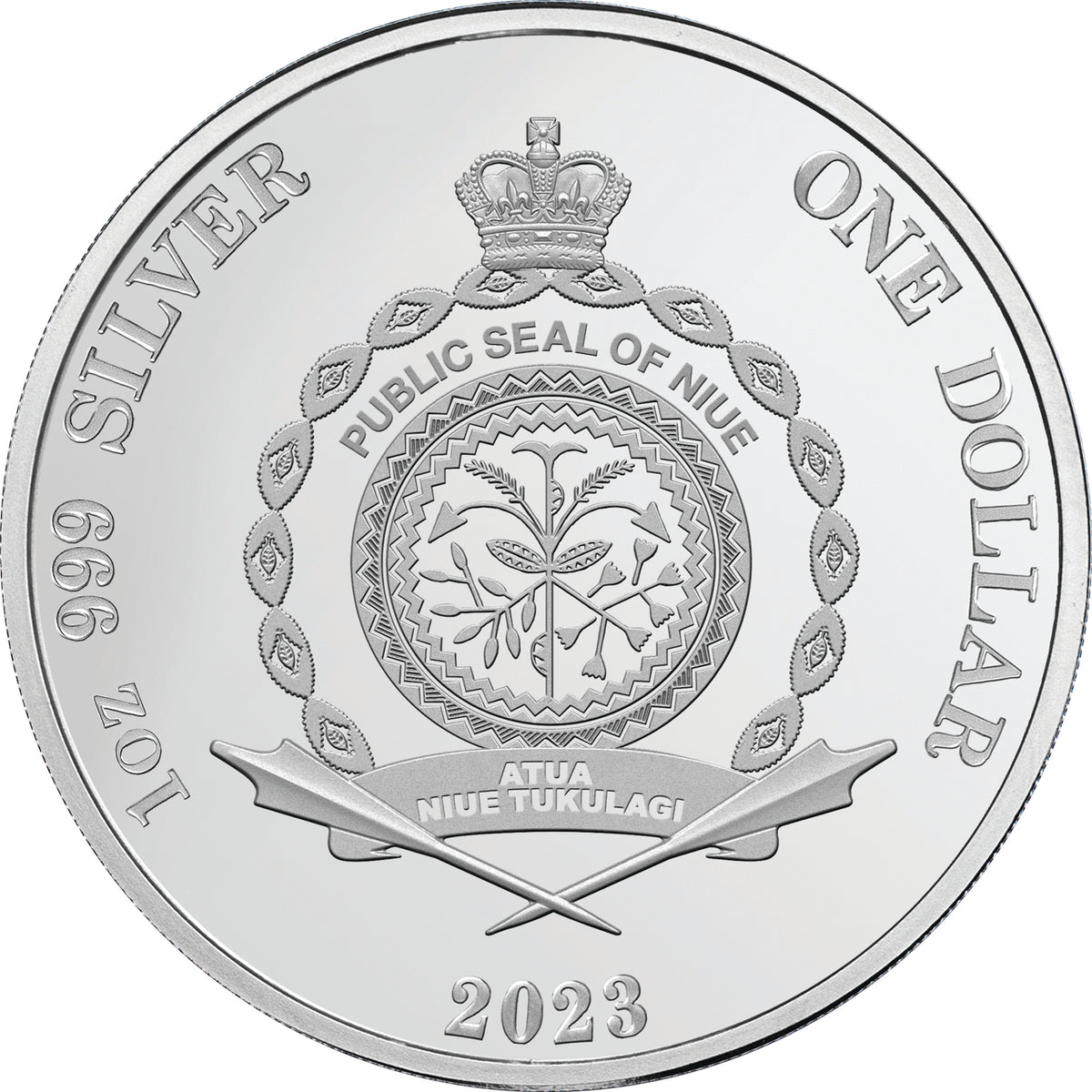 Niue 2023 $1 Great Australian Desert Rose Gold Plated 1oz .999 Silver Proof Coin
