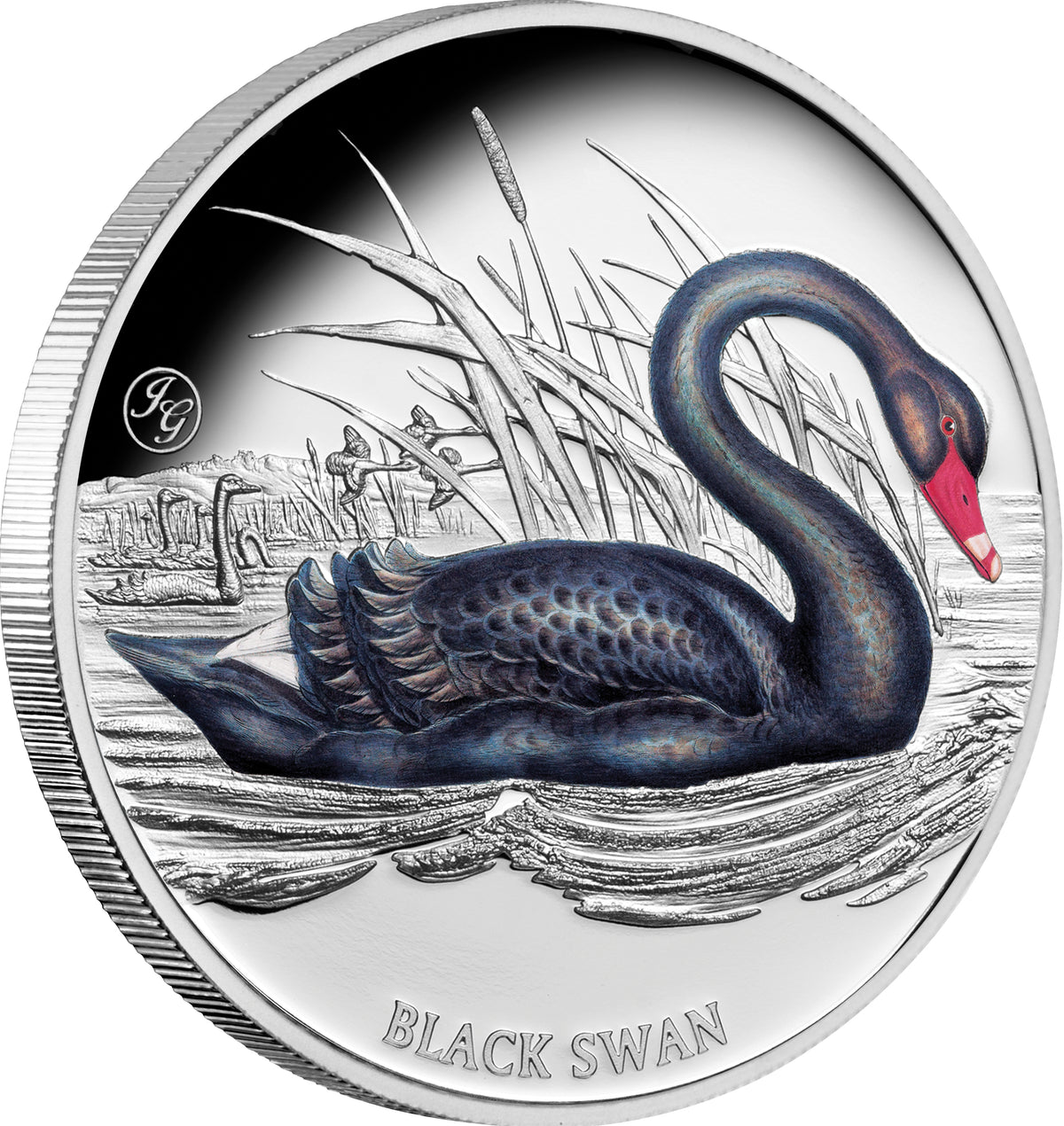 Niue 2024 $1 Black Swan 1oz 999 Silver Proof Coin