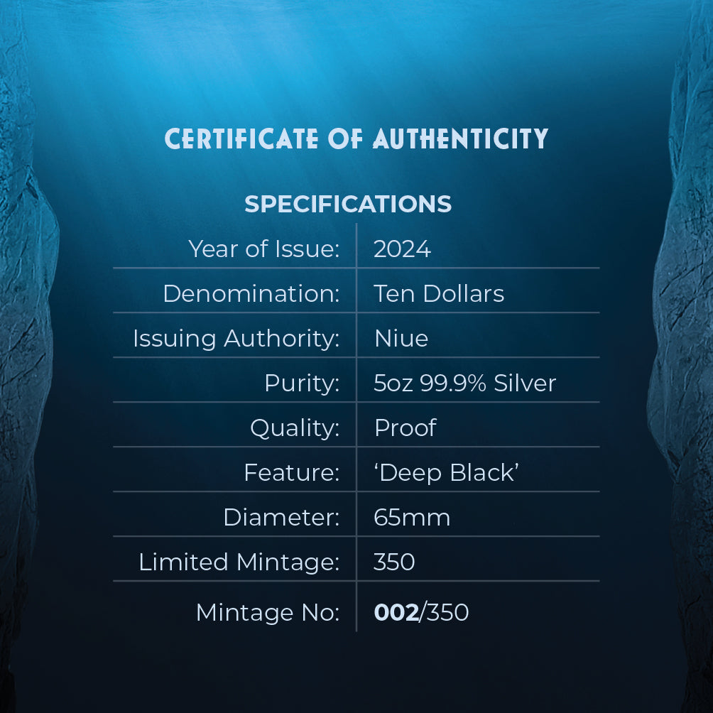 Niue 2024 $10 Creatures of the Abyss 5oz Silver Proof Coin