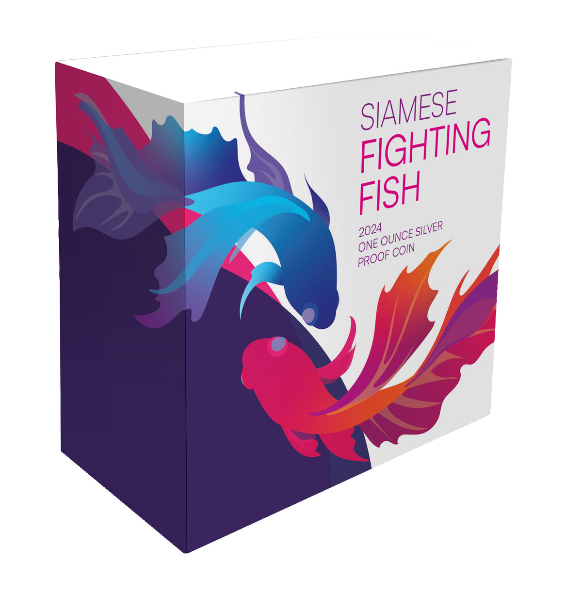 Niue 2024 $1 Siamese Fighting Fish 1oz .999 Silver Proof Coin