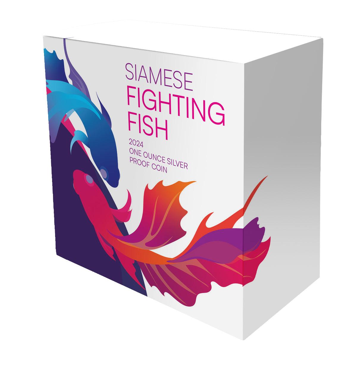 Niue 2024 $1 Siamese Fighting Fish 1oz .999 Silver Proof Coin