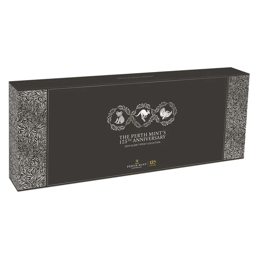 Australia 2024 $1 125th Anniversary Typeset 4 x 1oz Silver Perth Mint