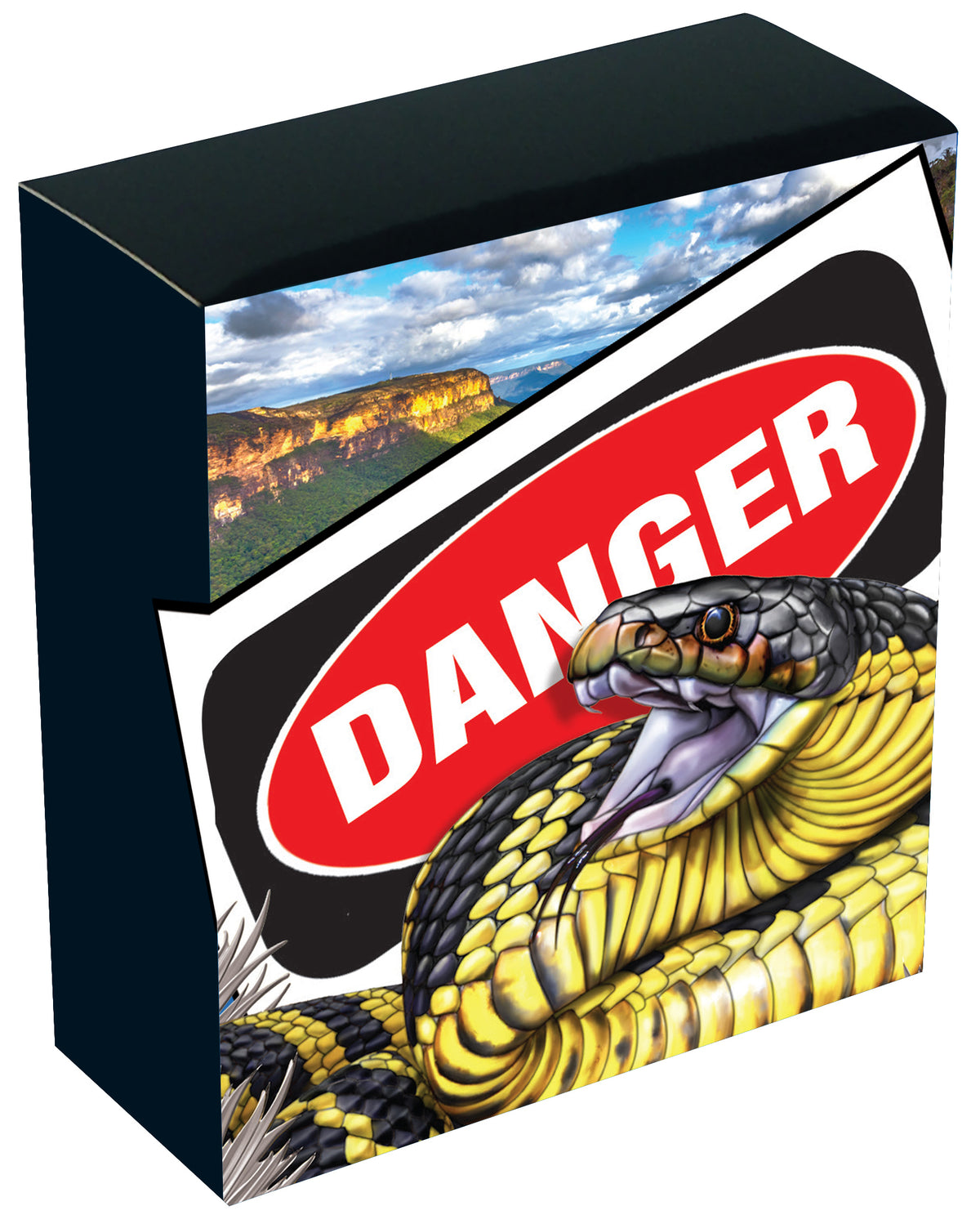 Tuvalu 2025 $1 Deadly & Dangerous TIGER SNAKE 1oz .9999 Silver Proof Coin PERTH MINT