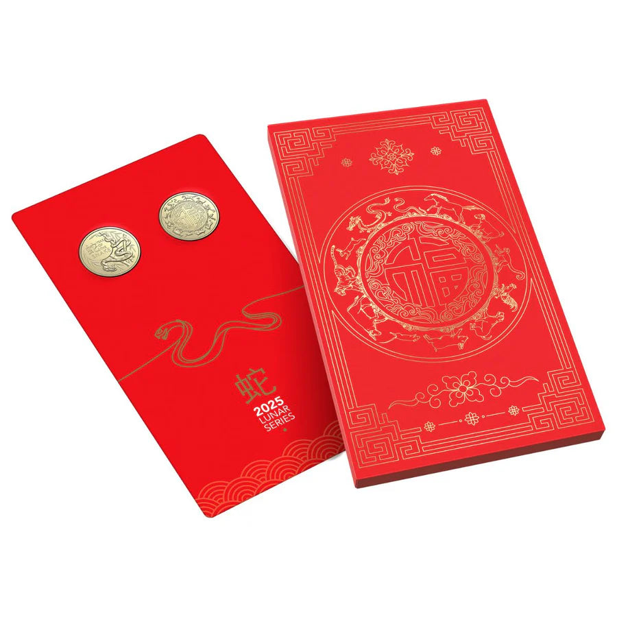 Australia 2025 $1 LUNAR YEAR of the SNAKE2-Coin Set