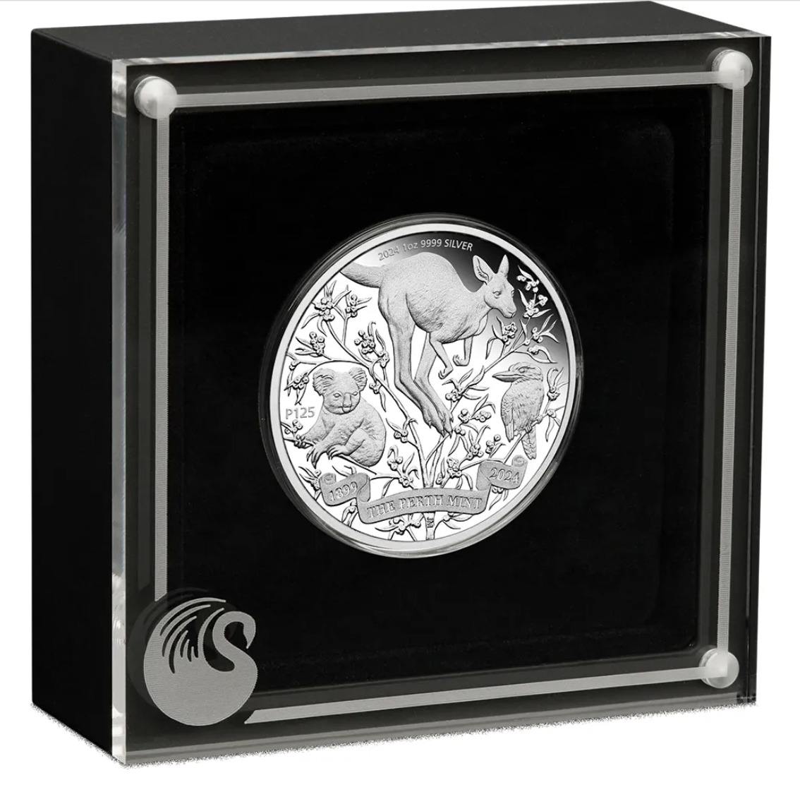 Australia 2024 $1 The Perth Mint's 125th Anniversary 1oz .9999 Silver Proof Coin