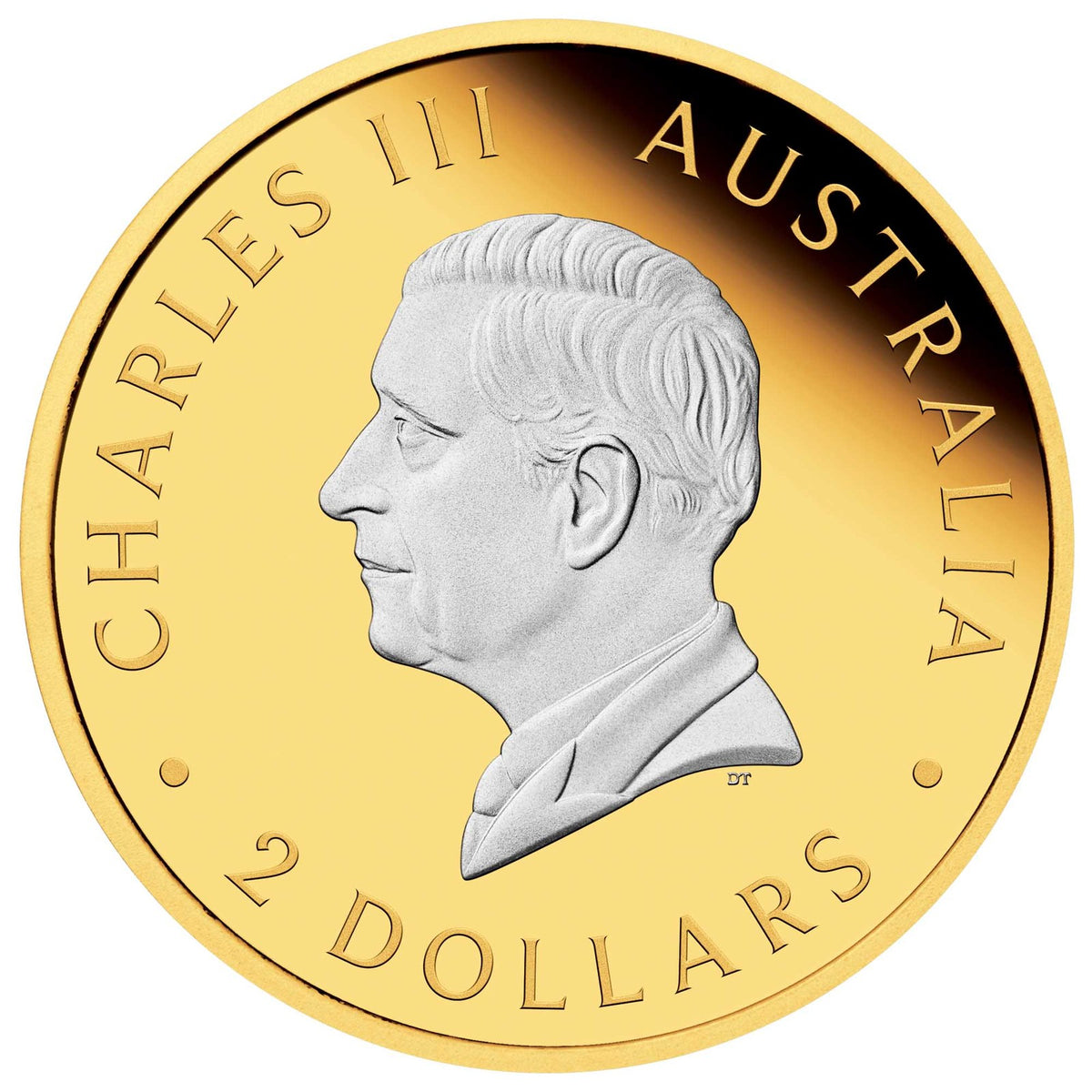 Australia 2025 $2 AUSTRALIAN KANGAROO 2 Oz .9999 Silver Proof Reverse Gilded PERTH MINT