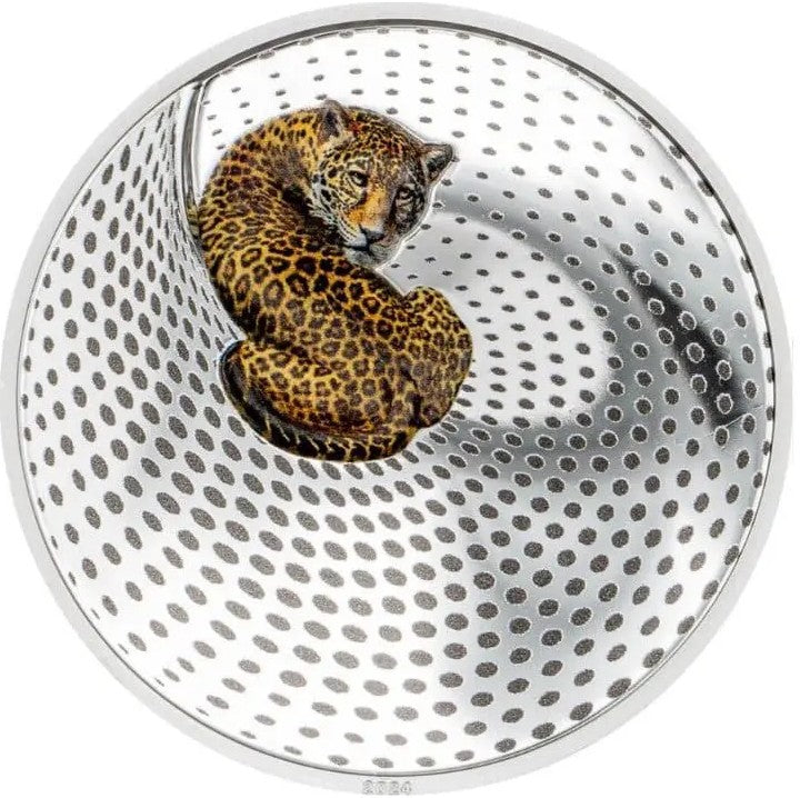 Palau 2024 $20 Leopard Camouflage Of Nature 3oz .9999 Silver Proof Coin