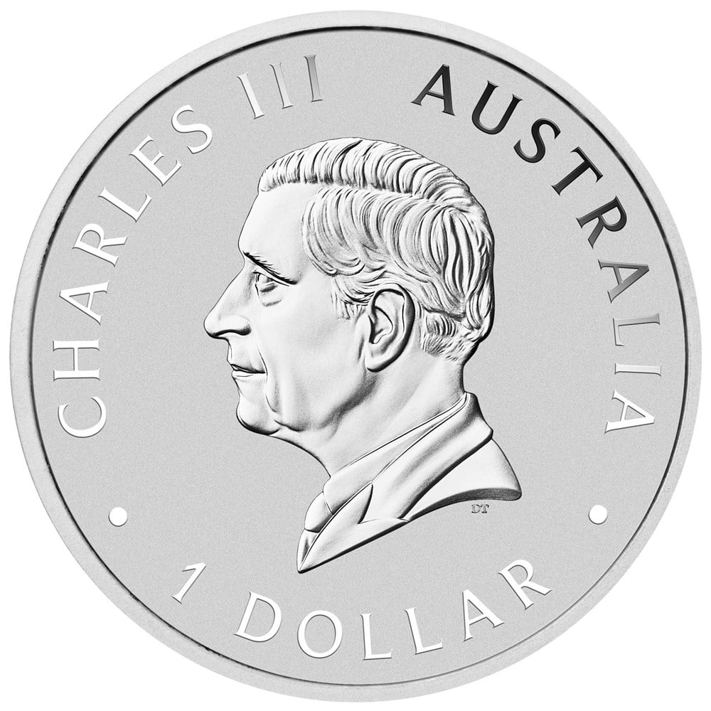 Australia 2024 $1 Wedge-taled Eagle Coloured 1 oz .9999 Silver Perth Mint