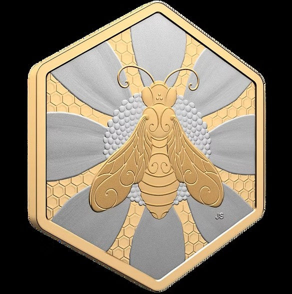 Canada 2025 $20 Nature’s Delight Honey Bee 32 Grams .9999 Fine Silver Coin