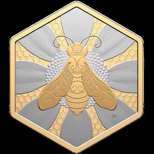 Canada 2025 $20 Nature’s Delight Honey Bee 32 Grams .9999 Fine Silver Coin