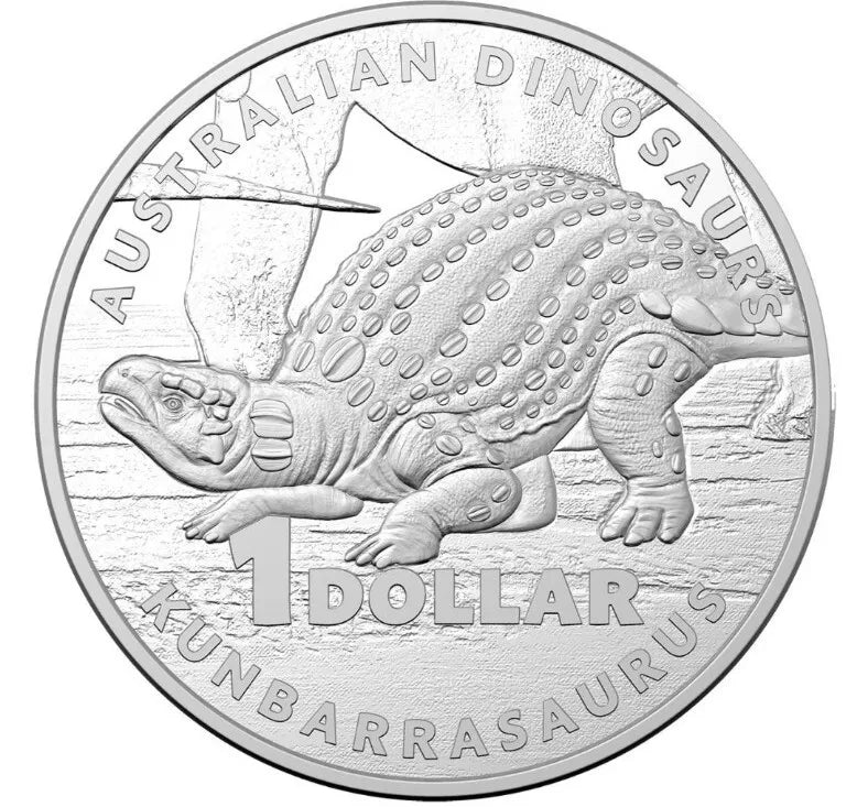 Australia 2022 $1 DINOSAURS .999 Silver Proof four-Coin Set Limited Edition of 1000