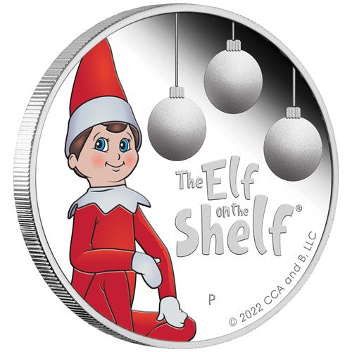 Australia 2022 50 Cents The Elf on the Shelf® 1/2oz .9999 Silver Proof Coin