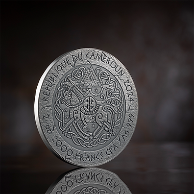 Cameroon 2024 2000 Francs CFA FREYDIS EIRIKSDOTTIR - The Way to Valhalla - 2 oz .999 Silver Coin