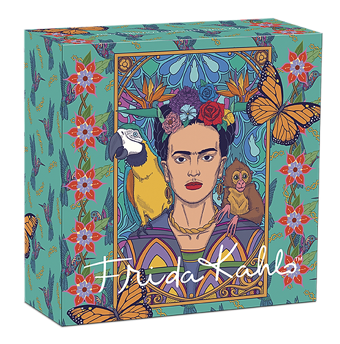 Tuvalu 2024 $2 Frida Kahlo - 2oz Silver Antiqued Coloured Coin
