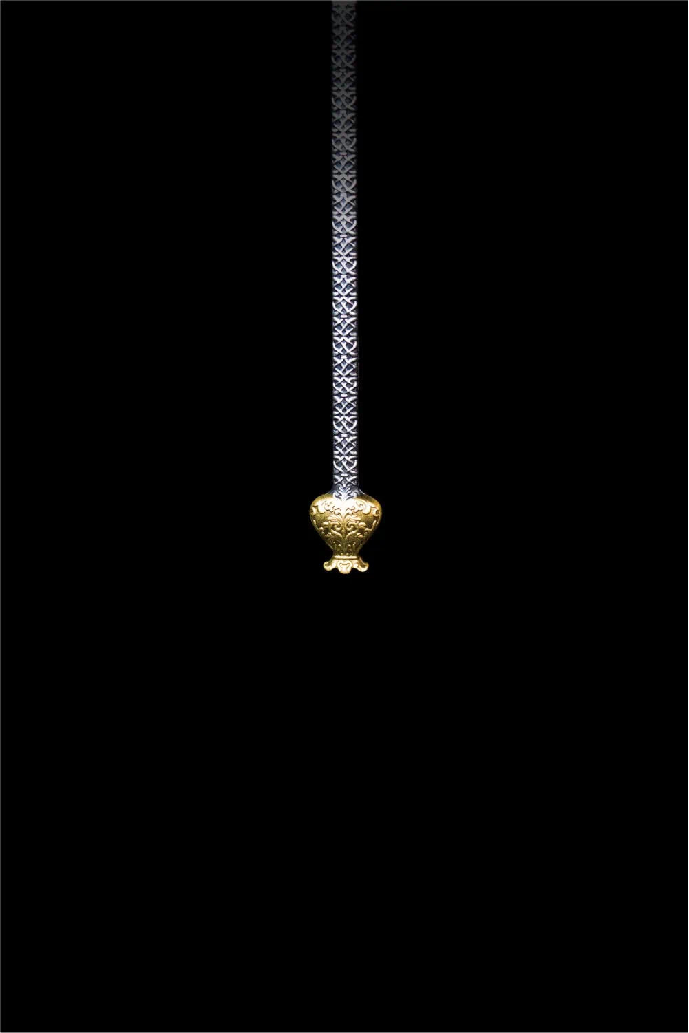 KOMSCO South Korea 2025 DIVINE WEAPONS Winged Staff 2.5 oz .999 Gilded Antiqued Silver Stacker