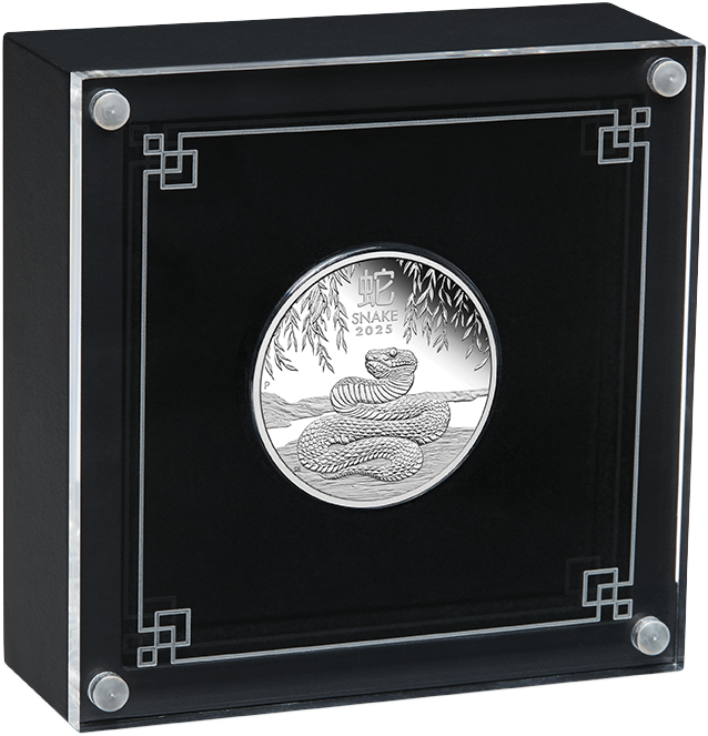 Australia 2025 50 Cents Year of the Snake 1/2oz Silver Proof Coin Perth Mint
