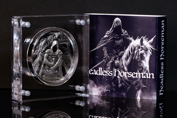 Cameroon 2025 2000 Francs HEADLESS HORSEMEN - Chronicles of Enchantment: European Legends 2oz .999 Silver