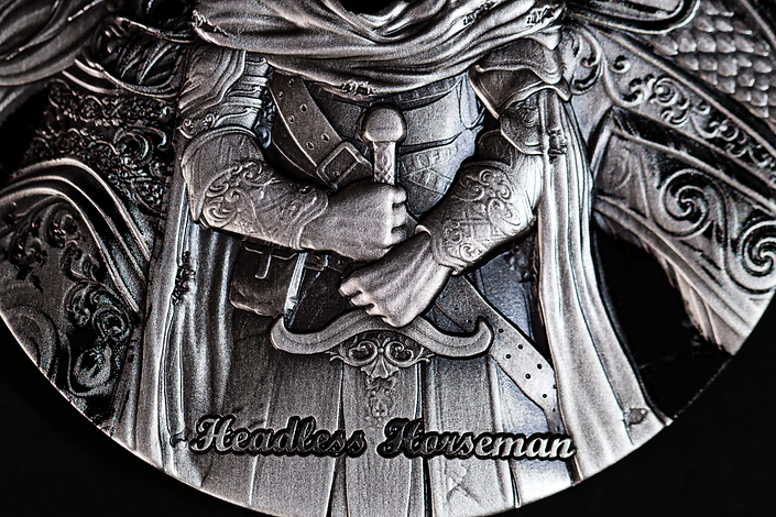 Cameroon 2025 2000 Francs HEADLESS HORSEMEN - Chronicles of Enchantment: European Legends 2oz .999 Silver