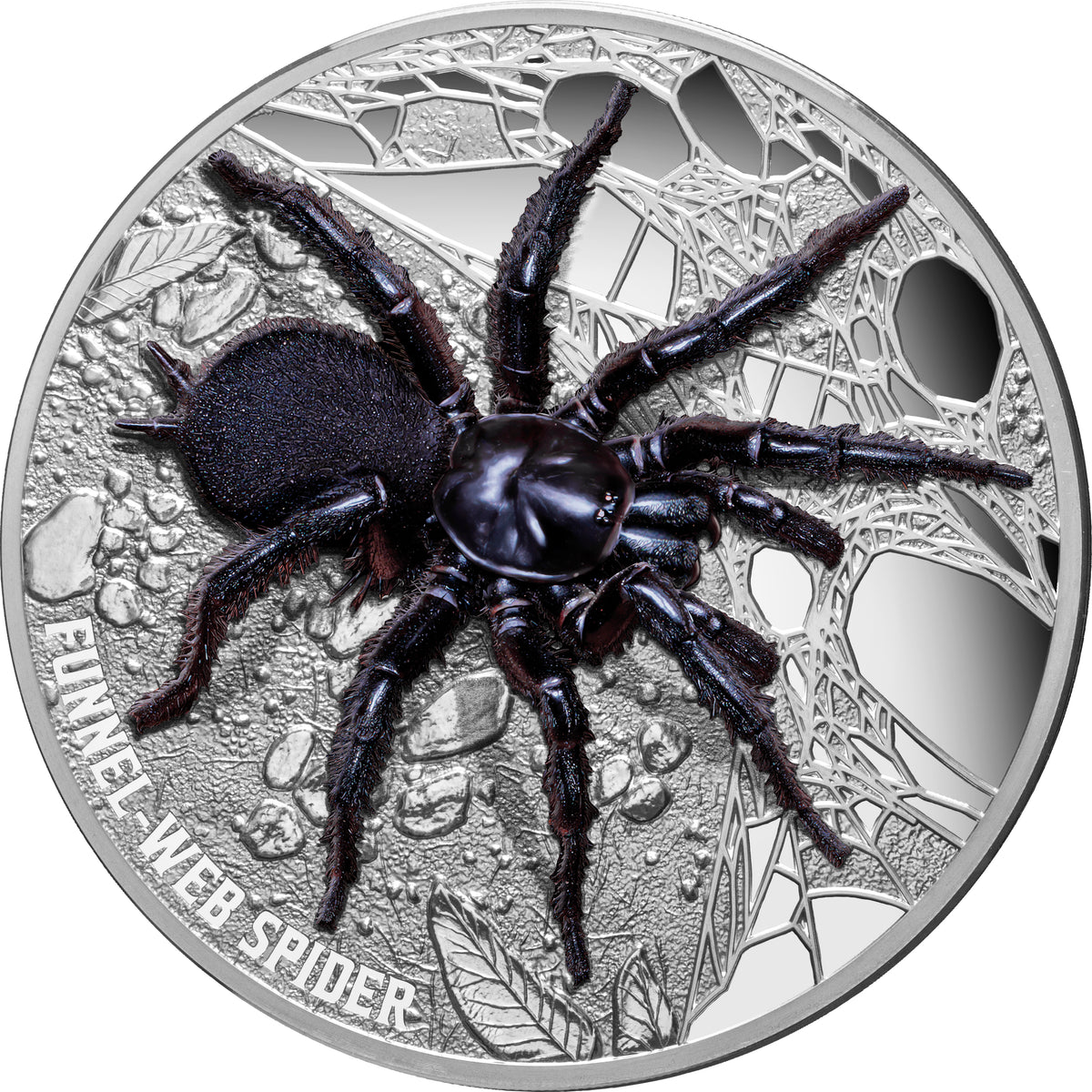 Niue 2023 $10 Australia’s Funnel-Web Spider Ultra High Relief 5oz .999 Silver Proof Coin 500 Minted 65mm
