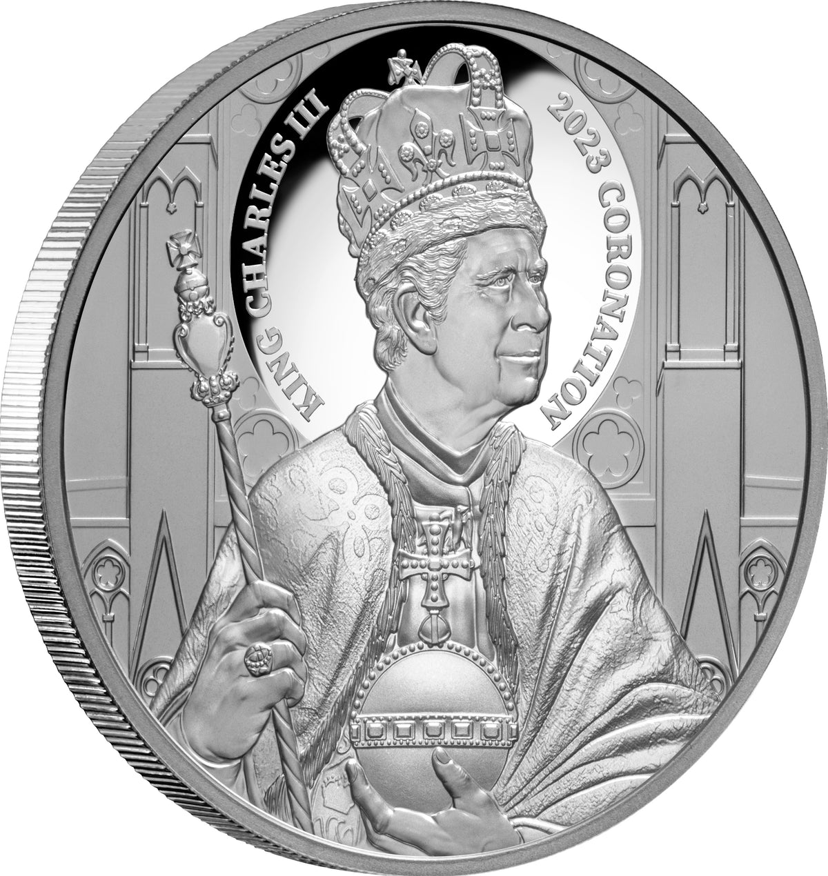 Niue 2023 $1 King Charles III Coronation 1oz .999 Silver Proof Coin