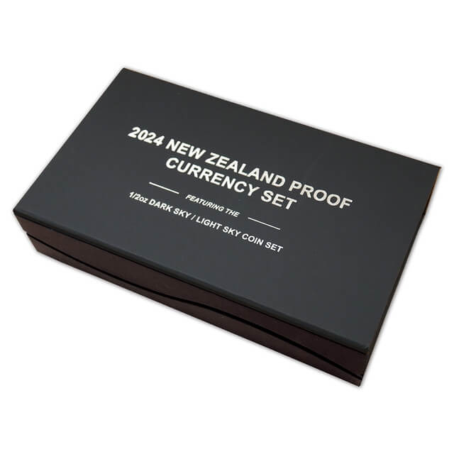 New Zealand 2024 $1 Dark Sky Light Sky 2 x 1/2 oz .999 Silver Colorized Proof Currency Set