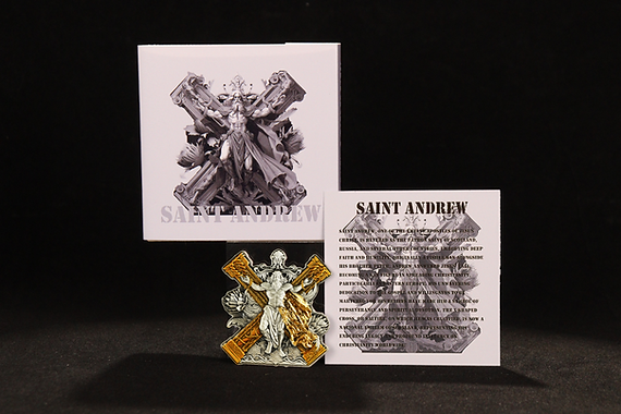 Cameroon 2025 2000 Francs CFA ST ANDREW - 12 Apostles Series 2oz Antiqued Silver 199 Mintage
