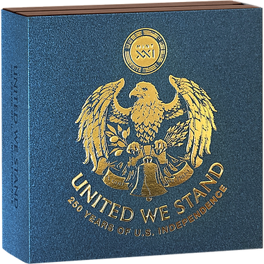 Niue 2026 $5 UNITED WE STAND 250 Years of U.S. Independence 2oz .999 Antique Silver