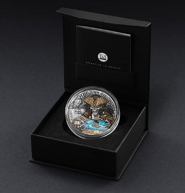 BACK ORDER Niue 2025 $5 BLACK DIAMOND - Pirate Treasure 2oz High Relief .999 Antique Silver Coin