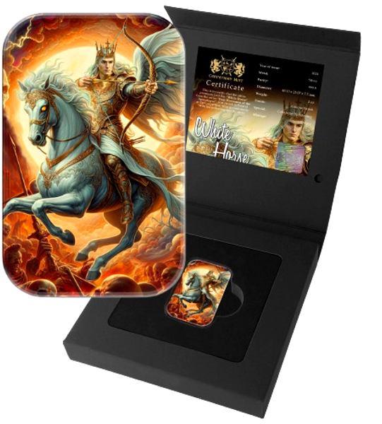 2024 White Horse - Four Horsemen of the Apocalypse - 2 oz 999.9 silver cast bar