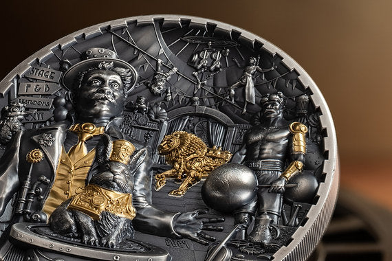 Cook Islands 2024 $20 CARNIVAL Steampunk 3oz .9999 Antique Silver Coin CIT Smartminting®