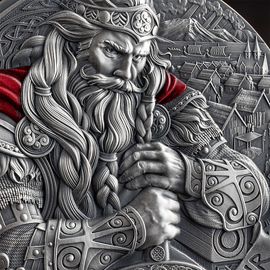 Cameroon 2025 2000 Francs CFA HARALD FAIRHAIR The Way to Valhalla 2 oz .999 Antique Silver