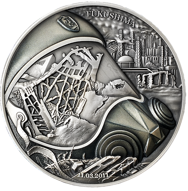 Niue 2024 $5 FUKUSHIMA - HUMAN TRAGEDIES 2 oz .999 Silver UV Highlights