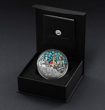 Niue 2025 $5 HERA - Divine Beauty Series - 2 Oz .999 Silver Coin with 23 x Aquamarine embedded Crystals