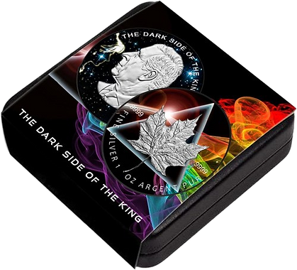 Canada 2023 $5 DARK SIDE OF THE KING Mysteries and Music 1 Oz .9999 Silver Coin
