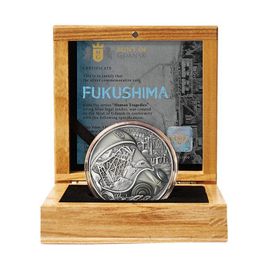 Niue 2024 $5 FUKUSHIMA - HUMAN TRAGEDIES 2 oz .999 Silver UV Highlights