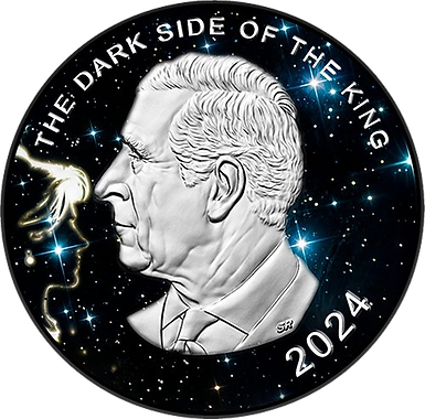 Canada 2023 $5 DARK SIDE OF THE KING Mysteries and Music 1 Oz .9999 Silver Coin