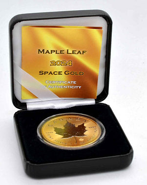 Canada 2024 $5 MAPLE LEAF SPACE GOLD Edition 1 Oz .9999 Silver Coin