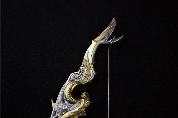 PRE-ORDER KOMSCO South Korea 2025 DIVINE WEAPONS Crescent Bow 2 oz .999 Gilded Antiqued Silver Stacker