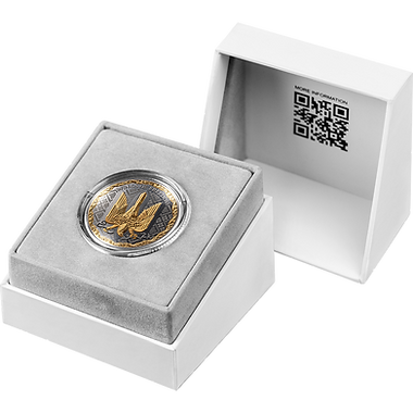 United Crypto States 2025 1000 Satoshi The Wings of Freedom Ukraine 1 oz Proof Silver Coin