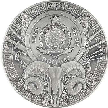 Argo Ship - Argonauts 2 oz .999 High Relief Silver 5$ Niue 2024
